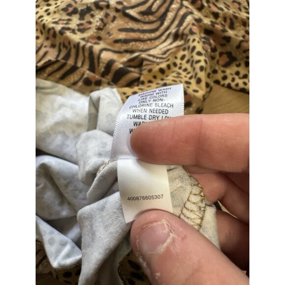 Croft & Barrow Women Size Large Long Sleeve Cheetah Stretch Office Artsy NWT - Picture 14 of 15